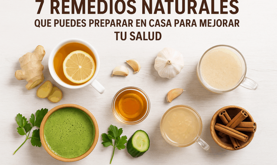 7 Remedios Naturales Que Puedes Preparar en Casa Para Mejorar Tu Salud